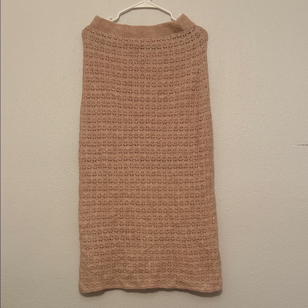 House of Harlow 1960 crochet maxi skirt in pink size S
